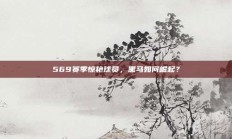 569赛季惊艳球员，黑马如何崛起？