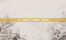 776. 中超最具人气球员调查，你支持谁？