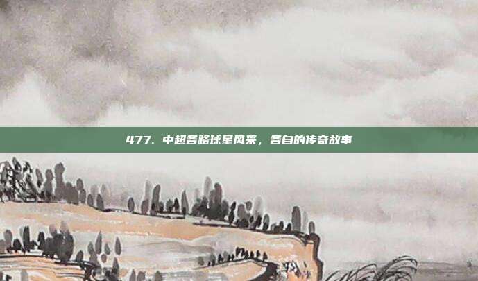 477. 中超各路球星风采，各自的传奇故事