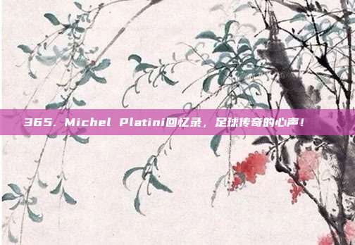 365. Michel Platini回忆录，足球传奇的心声！📖