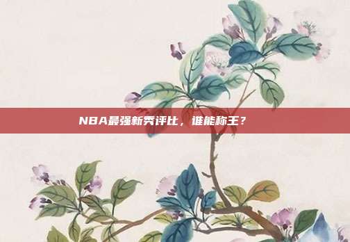 NBA最强新秀评比，谁能称王？🏅